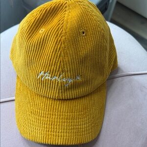 Hurley Yellow Corduroy Baseball Cap